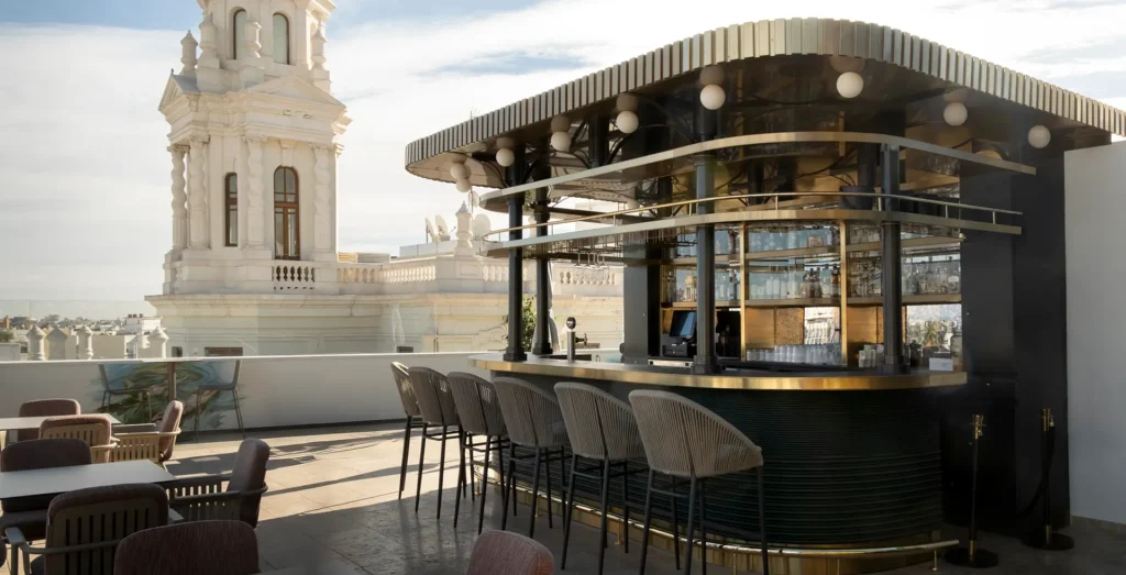 Vista del rooftop del hotel Marriott en Valencia